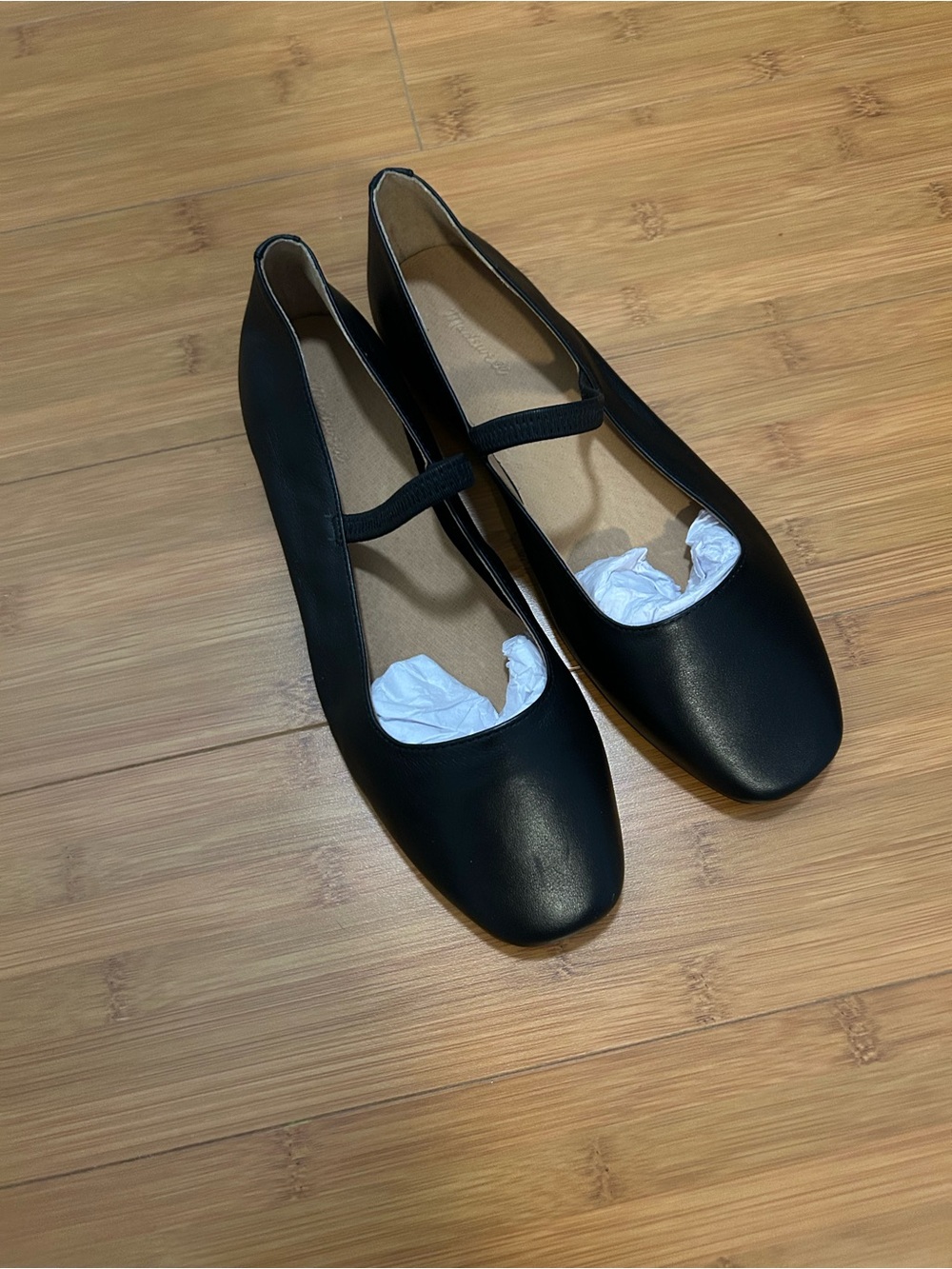 Madewell Greta Black Mary Jane Ballet Flats